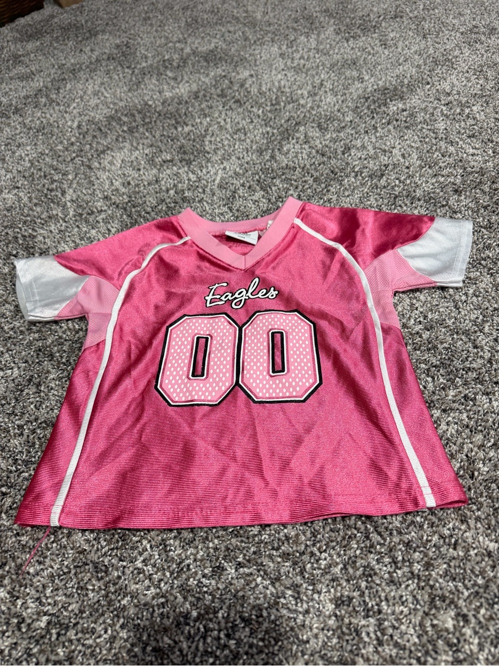 NFL Girls size 3t Pink Eagles #00 Jersey Top